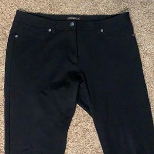 Black stretch pants